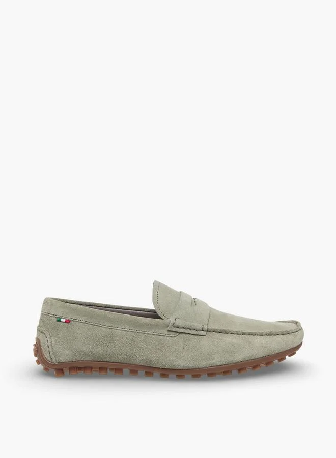 Renzo Ruganni GREEN Men Leather Moccasins for Men | Best Price UAE