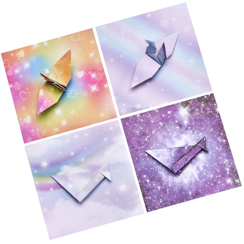 JoyCat Dreamy Fantasy Origami Paper - 50 Sheets 6x6 Inches - Double-Sided Ethereal Patterns for Magic, Mythical & Celestial Crafts - for Adults, Kids & Artists, Ideal for Scrapbooking. - Image 2