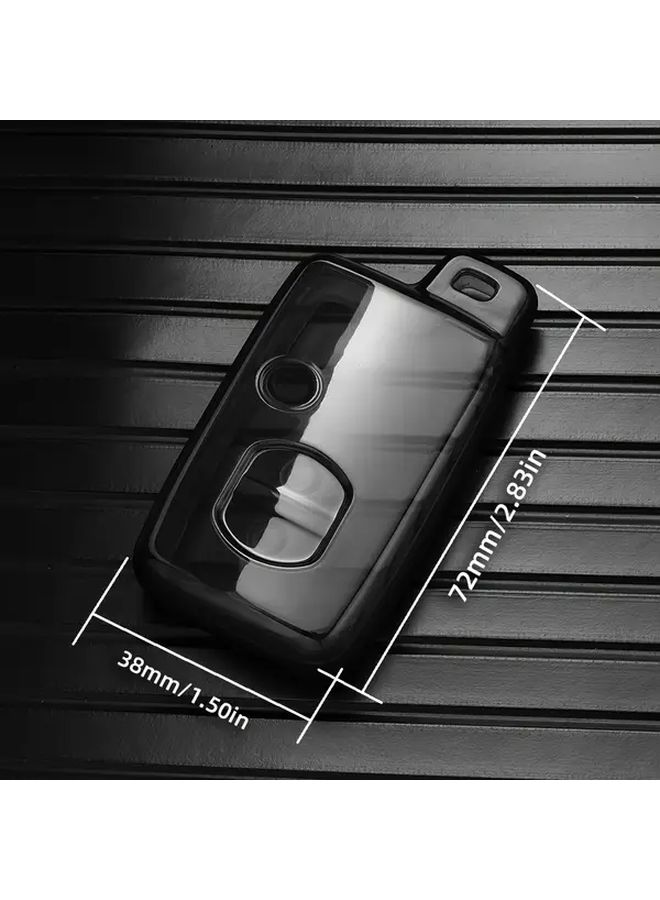 Transparent Black TPU Car Key Cover for Prado 150 Vito Scratch Resistant Protective Case - Image 3