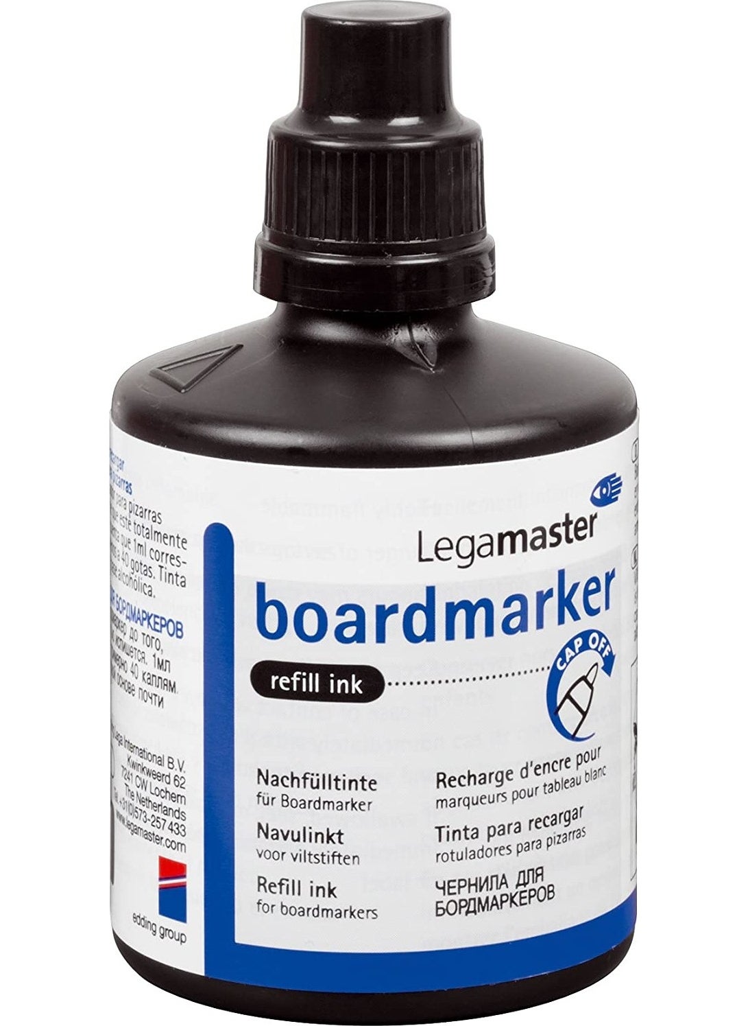 Legamaster Whiteboard Marker Refill Ink (1199) 100 Ml Black  - Image 1