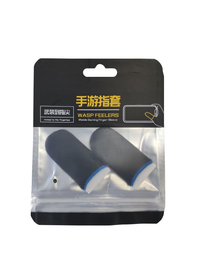 Neutral Game Finger Sleeve E-sports Chicken Finger Non-slip Mobile Phone Touch Screen Game Ultra-thin Silver Fiber Finger Sleeve Manufacturers - Image 1