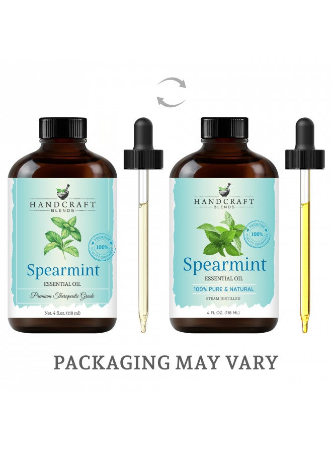 handcraft Blends Handcraft Spearmint Essential Oil - 100% Pure and Natural - Premium Therapeutic Grade with Premium Glass Dropper - Huge 4 fl. Oz  - Image 2