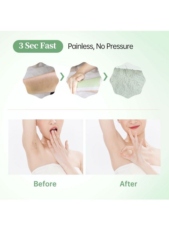Beauty7 Wax Strips Hair Removal Body Wax Strips Kit Arms Legs Eyebrow Underarm Bikini 36 Strips 6 Calming Oil Wipes For Sensitive All Skin Types Women Men - Image 5