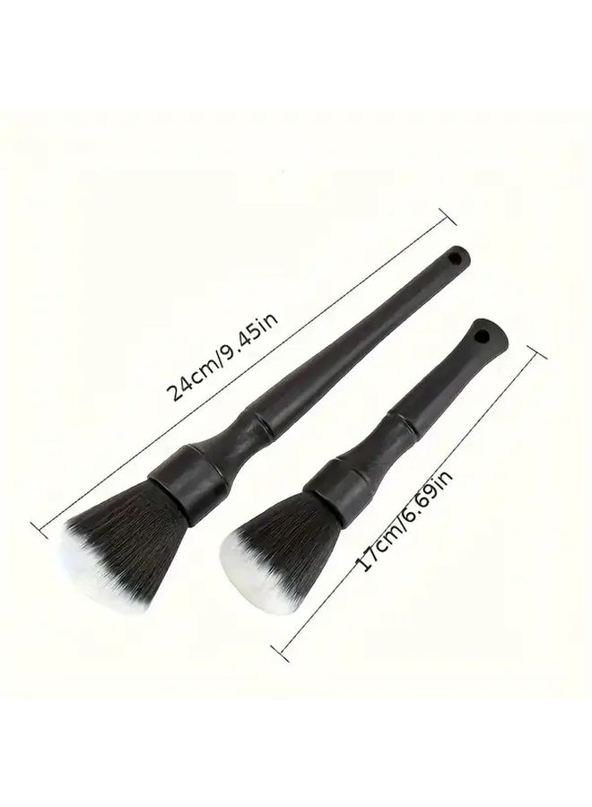 6 69 Inch Soft Bristle Car Interior Detailing Brush For Dashboard Vents Tight Spaces Manual Cleaning Tool - Image 2