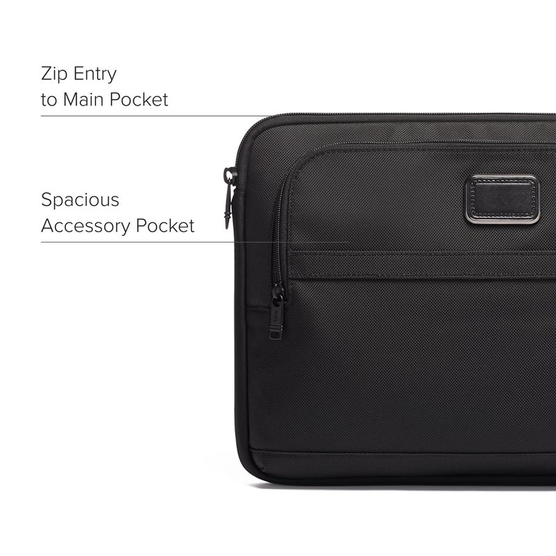 TUMI - Alpha Laptop Cover - Protective Computer Case for Business & Travel - Durable Computer Sleeve - Large, Fits Up to 15" Laptop, Black - Image 4