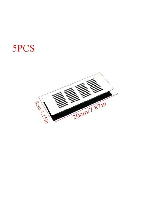 5 قطع أرضية سجلات فتحات 11.81 × 3.15 بوصة شفاطات تهوية عالية الجودة من الفولاذ - Image 4