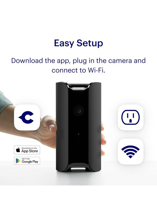 Canary View WiFi Home Monitor | Indoor 1080p HD Security Camera | Wide-Angle Lens, Motion + Person Alerts, Works w/Alexa & Google Home | Award-Winning Design, Black - Image 5