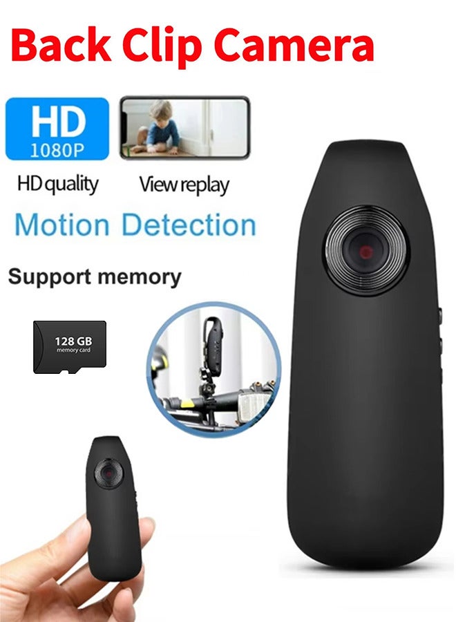 Generic Mini Body Camera with Audio and Video Recording 1080P 128GB Motion Detection Video Recorder Wearable POV Camcorder with Magnetic Pocket Portable DV for Cycling,Pets,Walking,Travaling  - Image 1