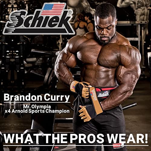 Schiek Sports Model 425 Power Series Weight Lifting Gloves - Leather Gym Gloves with Padded Palms - Image 5
