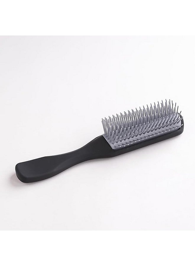 Homestic Hair Brush | Bristles Brush | Hair Brush With Paddle | Brush For Curly Wavy Hairs | Suitable For All Hair Types | Hair Brush Styling Hair | C19Blk | Black - Image 1