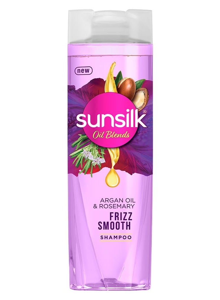 Sunsilk شامبو سنسيلك بزيت الأركان وإكليل الجبل لزيوت تنعيم الشعر المجعد | للشعر المجعد | بدون بارابين مضاف | 195 مل - Image 1