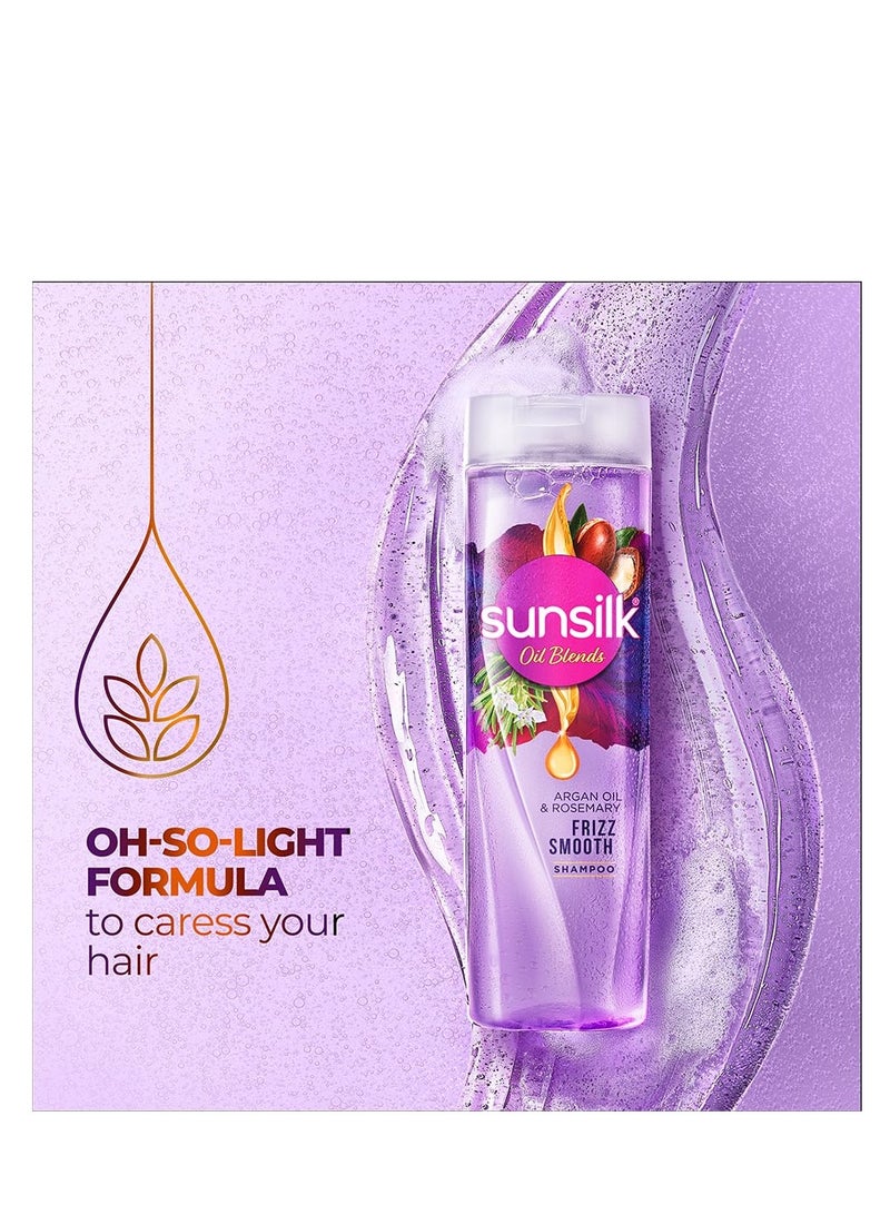 Sunsilk شامبو سنسيلك بزيت الأركان وإكليل الجبل لزيوت تنعيم الشعر المجعد | للشعر المجعد | بدون بارابين مضاف | 195 مل - Image 5