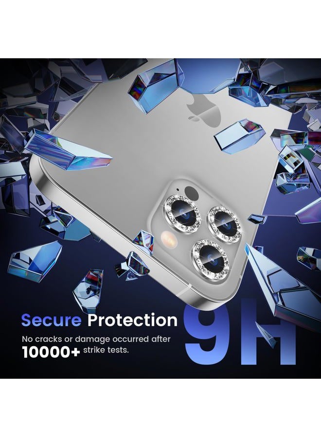 Tensea Compatible with iPhone 12 Pro Max Camera Lens Protector, 9H Tempered Glass Camera Cover Screen Protector for iPhone12 Pro Max 6.7 inch 2020 (Glitter) - Image 5