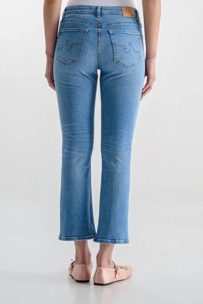Ag Jeans Tailored Crop High-Rise Flare Jeans