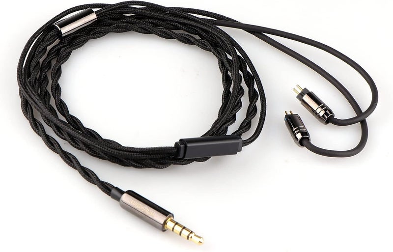 Linsoul Tripowin Zombur 4N High Purity OFC Oxygen Free Cable HiFi IEM Cable with Microphone, Cotton Yarn Outer Layer - Image 1