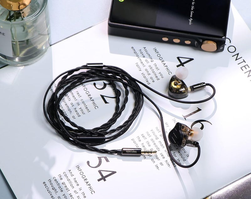 Linsoul Tripowin Zombur 4N High Purity OFC Oxygen Free Cable HiFi IEM Cable with Microphone, Cotton Yarn Outer Layer - Image 5