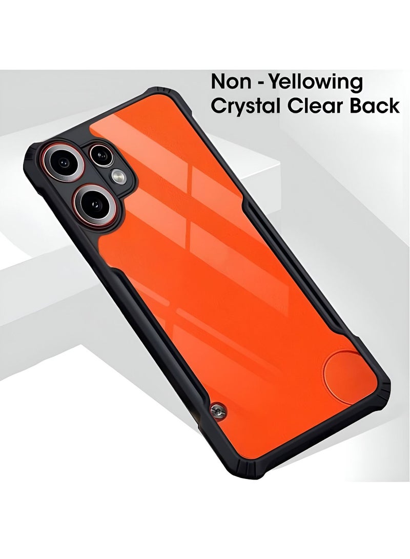 Wtech Nothing CMF Phone 2 Pro 5G 2025 Hybrid TPU Silicone with Raised Armour Bumpers Slim Case Cover (MCAPSA) - Clear/Black - Image 3