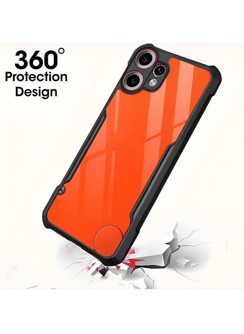 Wtech Nothing CMF Phone 2 Pro 5G 2025 Hybrid TPU Silicone with Raised Armour Bumpers Slim Case Cover (MCAPSA) - Clear/Black - Image 4