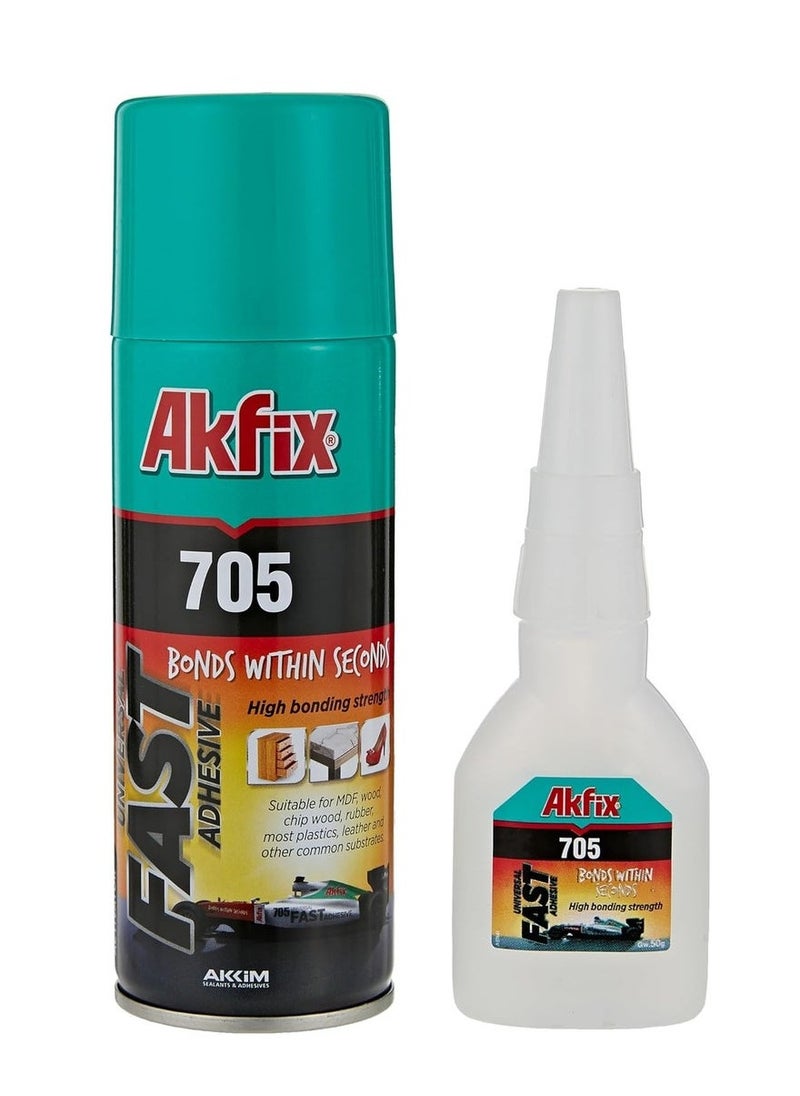 AKFIX AKFIX 705 Universal Fast Adhesive Clear 400ml  - Image 1