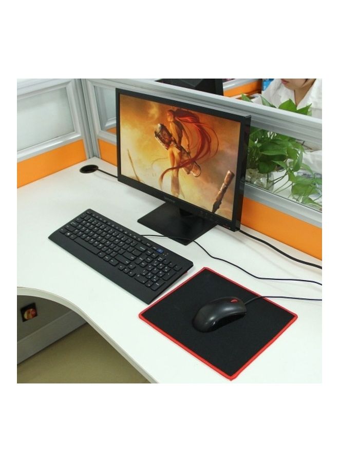Loquat Waterproof Anti-Slip Mousepad Black/Red - Image 2