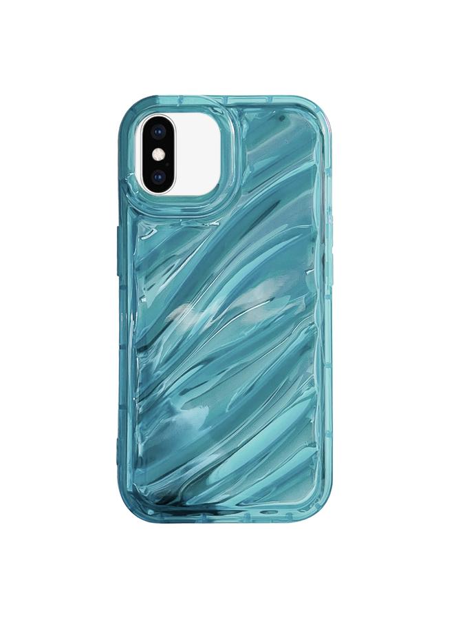 S-TOP Case For iPhone X / XS Laser Sequin Waves TPU Phone Case - Image 1