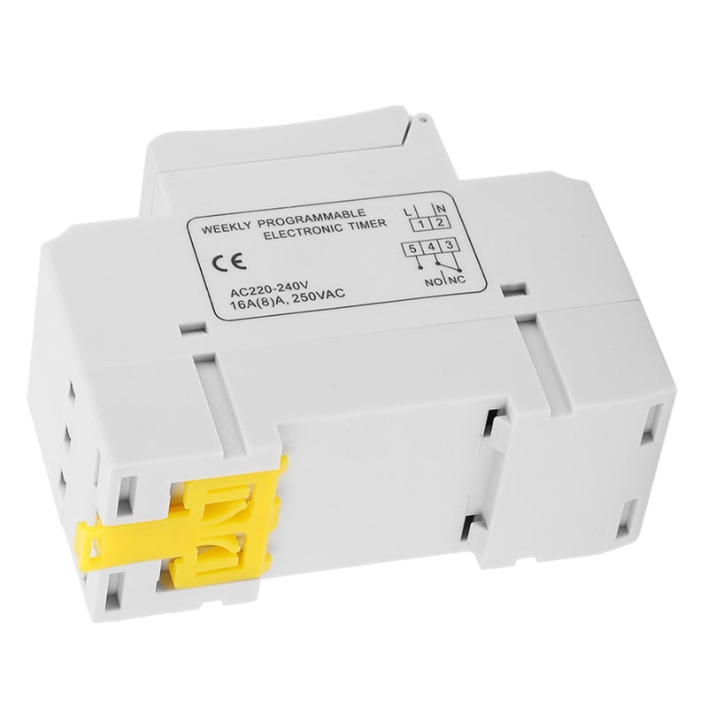 مفتاح موقت رقمي قابل للبرمجة على سكة DIN THC15A 220-240 فولت تيار متردد 20 أمبير - Image 3
