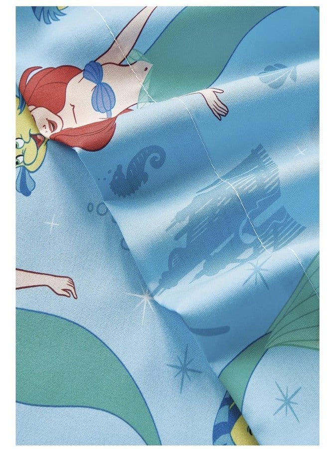 Jay Franco Twin Size Sheet Set 3 Pieces Kids Set (Ariel Little Mermaid), Pink, Black, JF14545 - Image 5