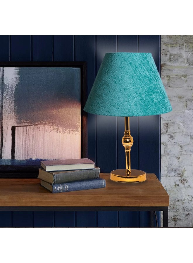 مصباح طاولة معدني - تركواز