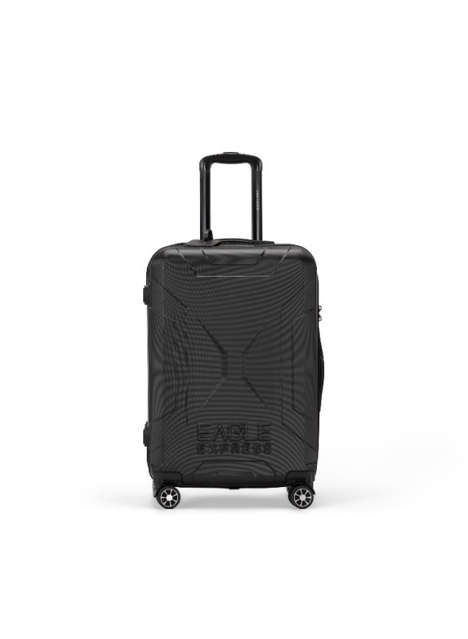 ايجل اكسبريس إيجل إكسبريس إكسبيديشن حقيبة سفر 24 بوصة - أسود - تصميم أنيق بخامة ABS - غطاء حماية مجاني - ضمان لمدة عام - Image 1