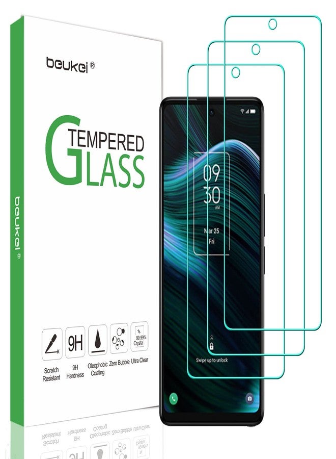 beukei (3 Pack) Compatible for TCL Stylus 5G Screen Protector Tempered Glass,Touch Sensitive,Case Friendly, 9H Hardness - Image 1