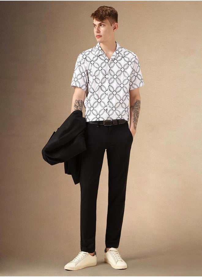Dennis Lingo Floral Print Button-Down Collar Shirt by Styli  - Image 5