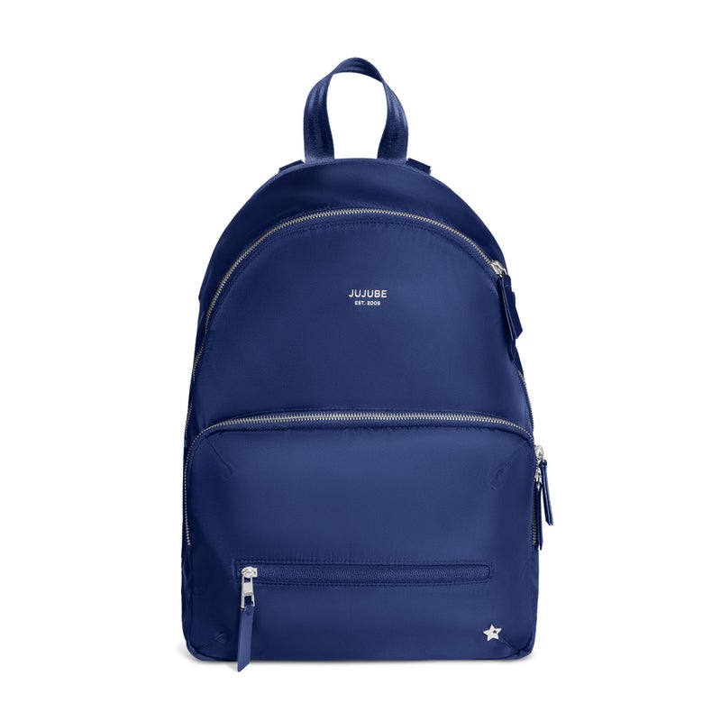 JuJuBe New Everyday Diaper Bag Backpack with Portable Changing Pad, Stroller Straps, Large Travel Backpack for Boy or Girl, Carrying Baby Bottles, Wipes, Diapers, Pacifiers, Navy - Image 1
