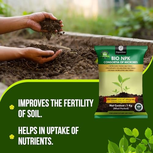 OrganicDews Bio NPK consortia (5x10^7 CFU/g) Bio Inoculum Fertilizer (1 Kg) for Plants - Soil Fertility, Faster Plant Growth and Increases the Yield 1 Kg - Image 3