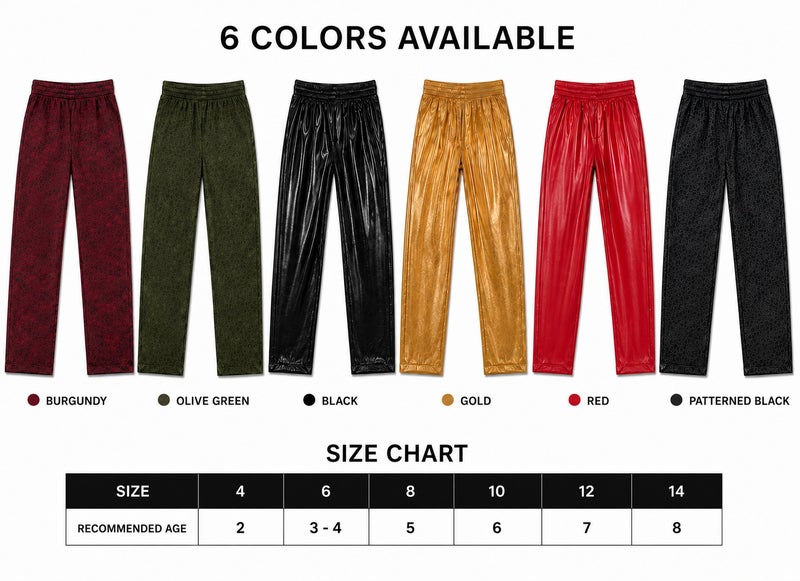 Girls Leggings for Kids – Stretchy Lycra Pants – Patterned - Image 2