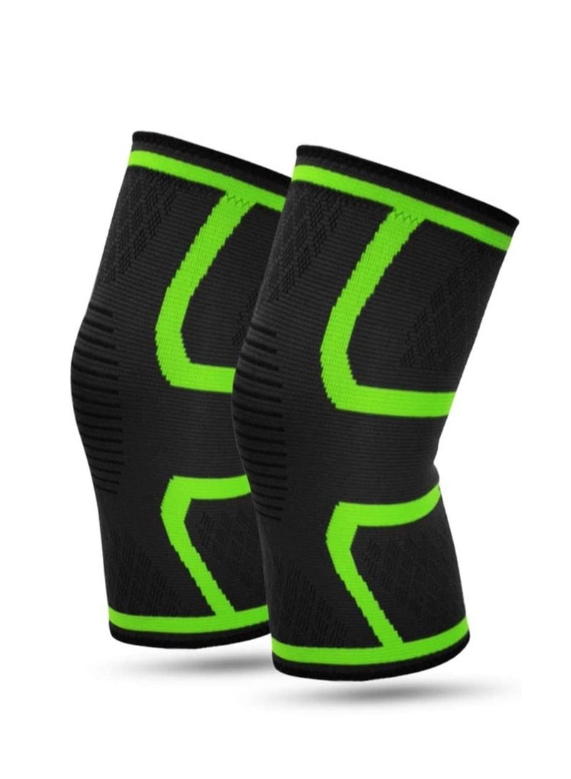 AS SEEN ON TV Elastic Compression Kneepad Support Knee Pain Relief Protector for Fitness Running Cycling Mountaineering Free Size - Image 1