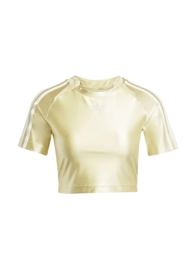 Adidas adidas TEAMGEIST TOP Yellow Originals Women T-SHIRTS