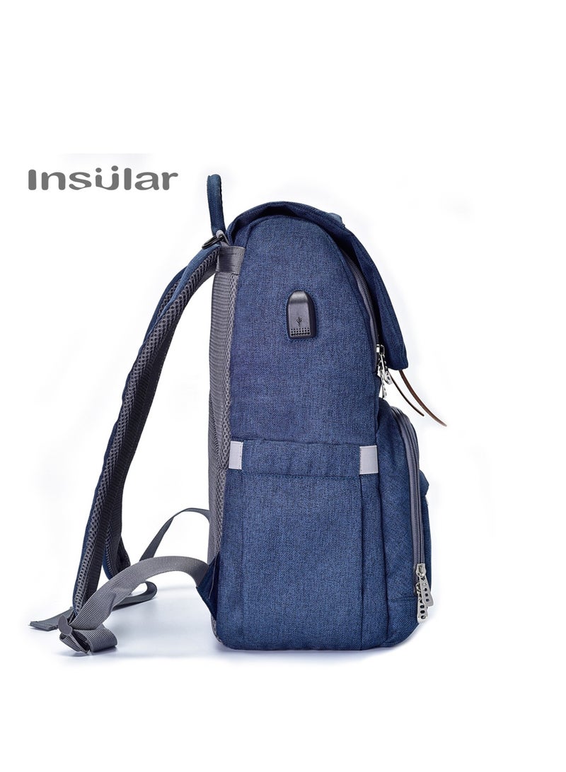 insular Large Capacity Multi-Function Waterproof Diaper Bag - Image 2