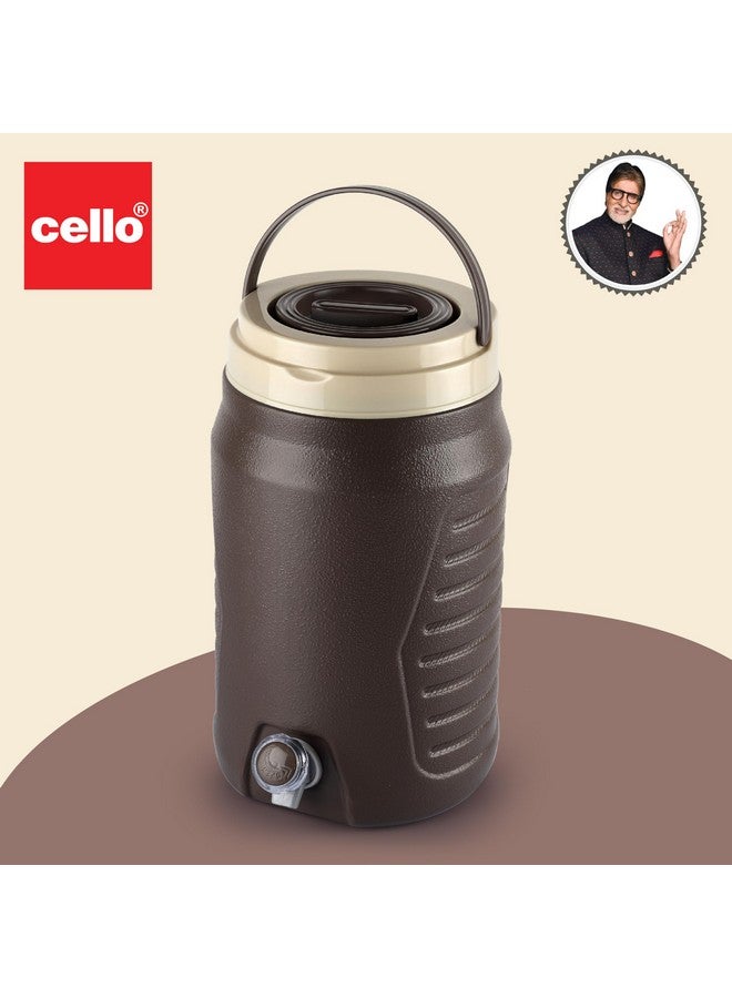 Cello Cello Igloo Pastic Insulated Water Jug | Thermos Jug | Inner Stainless Steel Jug | Leak Proof Jug | Easy to Carry | 6 litres, Brown  - Image 3