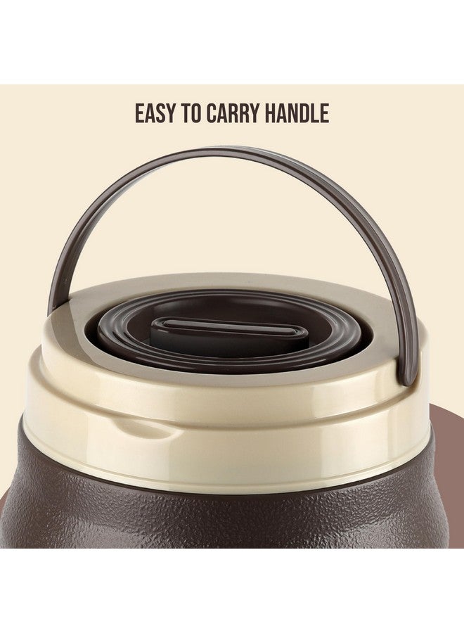 Cello Cello Igloo Pastic Insulated Water Jug | Thermos Jug | Inner Stainless Steel Jug | Leak Proof Jug | Easy to Carry | 6 litres, Brown  - Image 5
