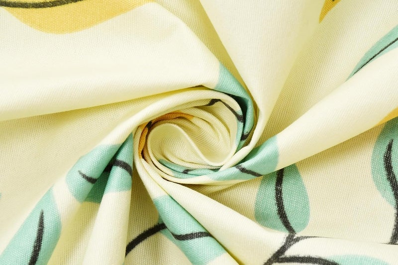 VAS COLLECTIONS VAS COLLECTIONS 100 Cotton 160 Tc Big Flower Printed Single Bedsheets With 1 Pillow Cover 60X90 InchesGreen  - Image 2