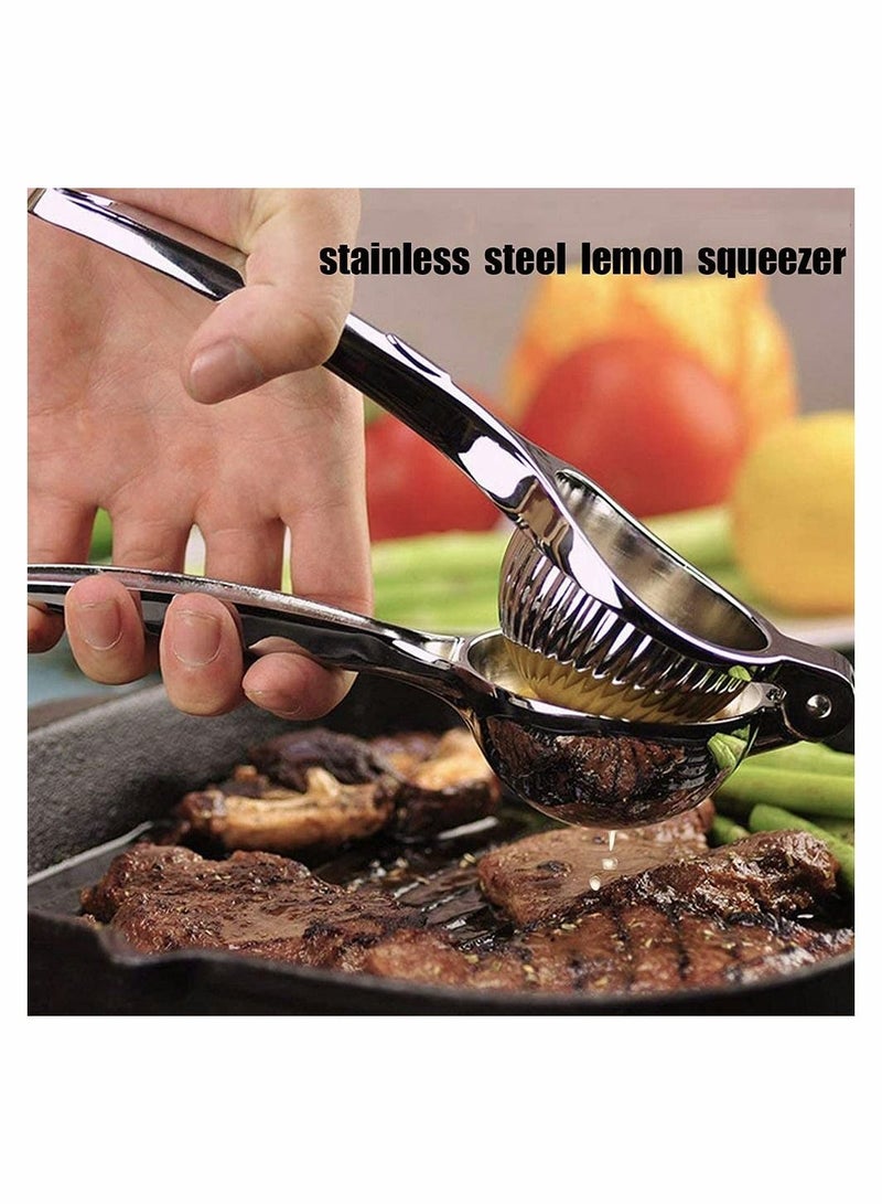 SYOSI Lemon Squeezer Hand Manual, Lime Hand Juice Lemon Squeezers Press Citrus Press Juicers Squeezer, Premium Quality Metal Lime Fruit Squeezer, Manual Citrus Press Juicer - Image 3