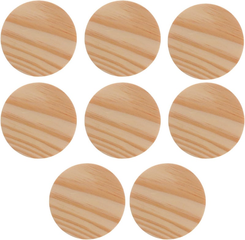 Continuous warehouse supply COLLBATH 8pcs 72mm Wooden Jar Lids Pine Sealing Covers for Mason Glass Bottles and Cups, Airtight Pine Wood Bottle Covers for Kitchen Canning Storage Local licensed courier All space matching look Priority based order prep Balanced weight Post-order arranged dispatch Light & sturdy Trendy widespread design Smooth joint Simple multi-feature universal build Long lasting universal build Carefully selected solid material Fine polished finish Backup reserve local stock Newly stocked local goods Elegant upgraded practical design Various color options Varied dimensions Rack sorted local inventory All budget friendly options Batch consistent craftsmanship Low wear optimized design Chemical free Transit damage minimized design Space saving - Image 1