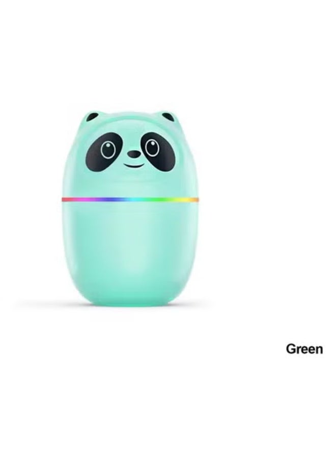 معطر جو للسيارة باندا ميني مزود بمنفذ USB ومرطب، اخضر - Image 1