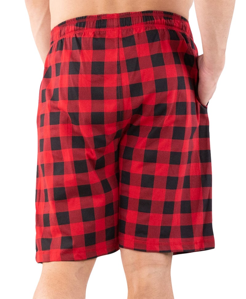 Lazy One Pajama Shorts for Men, Men's Pajama Bottoms, Sleepwear, Animal (Moose Plaid, X-Large) - Image 2