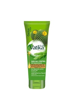 Vatika Naturals Hair Fall Control Oil Replacement | Cactus, Garlic & Gergir | Non-Sticky & Non-Greasy | For Weak & Breaking Hair - 200 ml