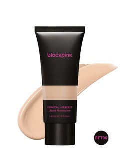 Black Pink BFT06 Foundation - Perfect Coverage with a Light Touch Concealer + Perfect Liquid Foundation Net Wt. 1.43 oz/40 ml 