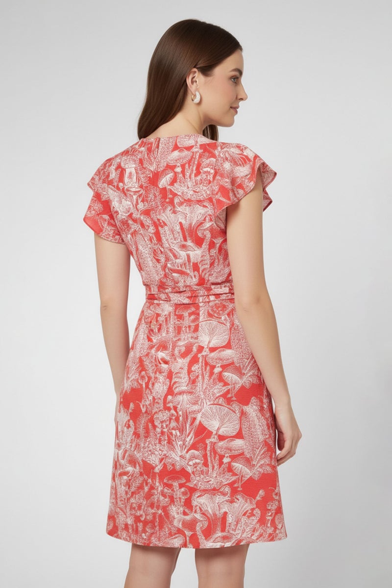 STELLA MCCARTNEY Women Floral Print Mini Dress, Multicolor - Image 4
