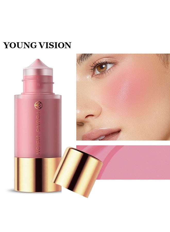 YOUNG VISION Liqud Blush,Dropper Liquid Blusher , Soft Matte Finish Cream Blush Liquid Blush Cream Blush Makeup Lightweight, Smooth Brightening Rouge #02 - Image 1