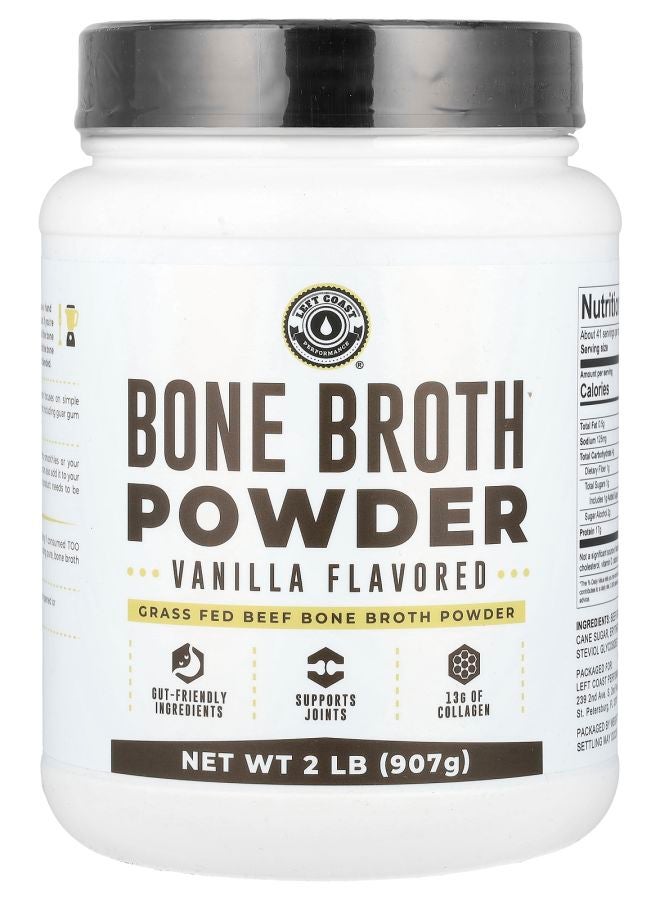 Left Coast Performance Bone Broth Powder Vanilla 2 lb (907 g)