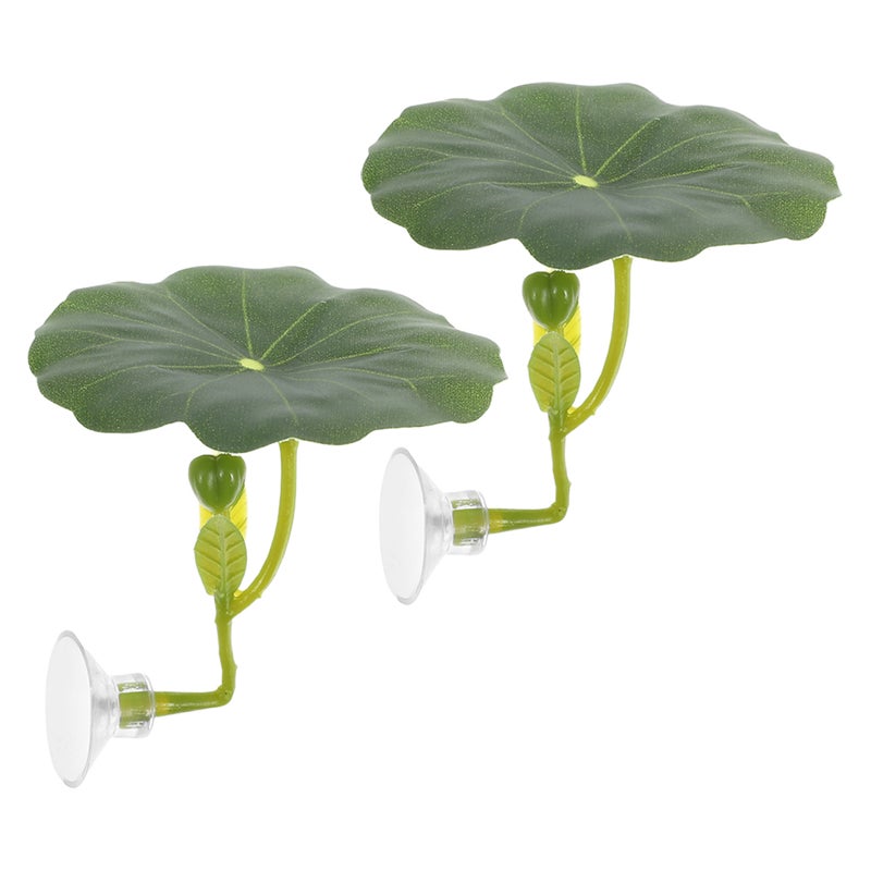 2pcs Betta Fish Leaf Hammock Artificial Leaves High Simulation Betta Bed Leaf For Betta Fish For Resting Hiding Breeding - Image 1